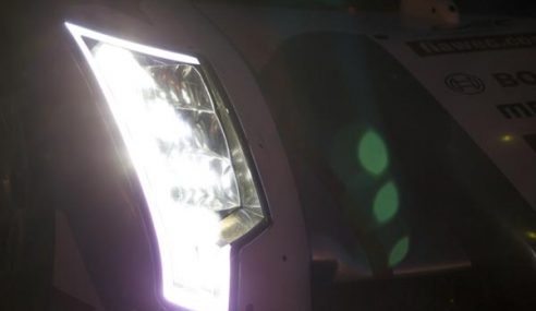 La nuit, les Audi s’illuminent pour un beau spectacle au Mondial de l’Automobile