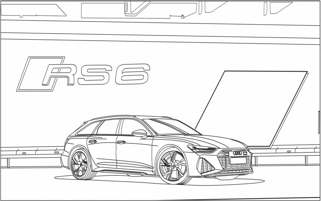 Le premier carnet de coloriage 100% Audi  Audi4Addict