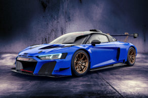 Audi R8 LMS GT2 Nogaro blue