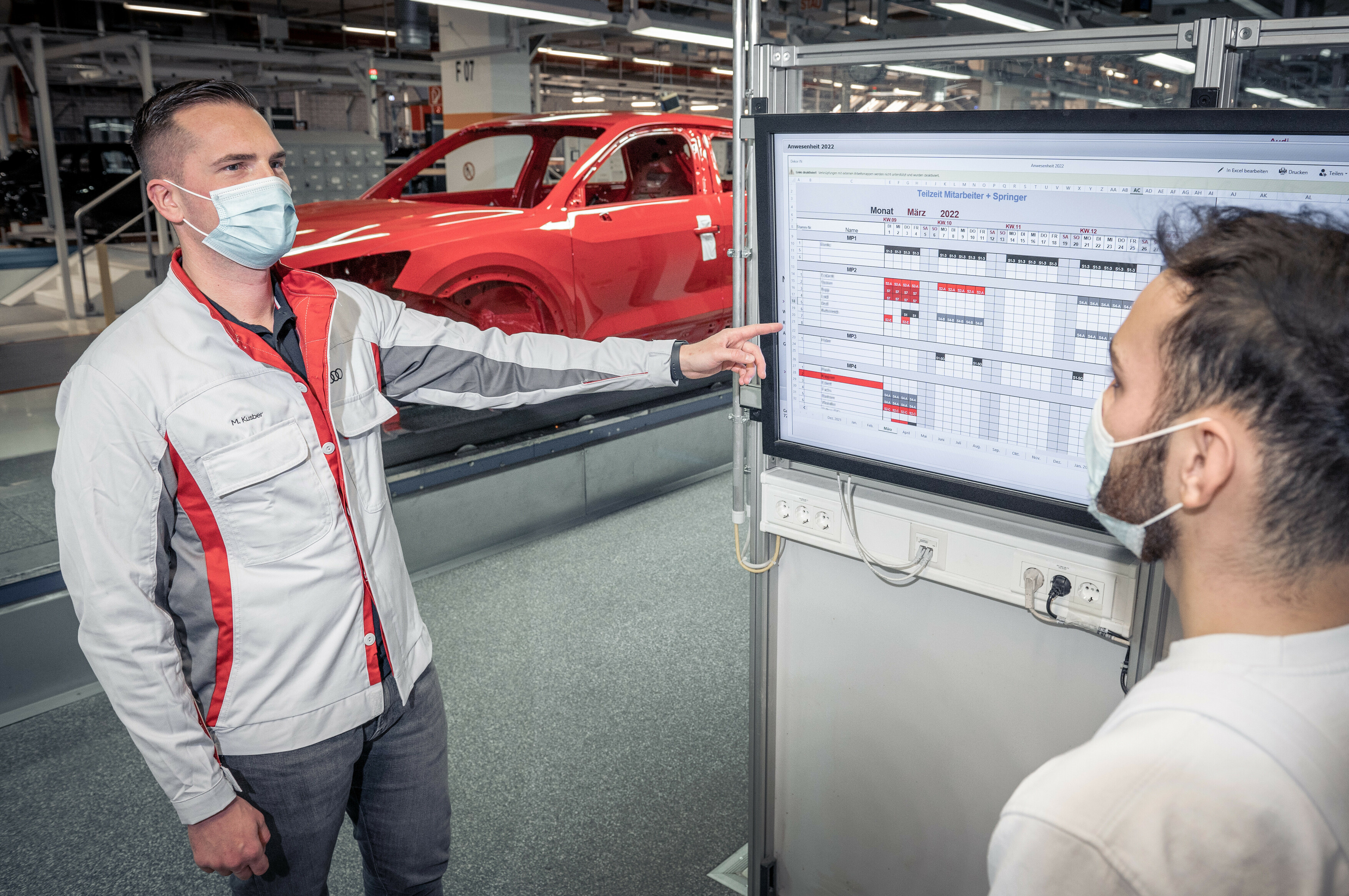 Projet Audi de travail flexible en production