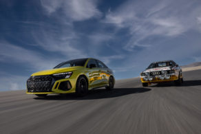 Audi RS 3 Berline et Audi quattro Rallye