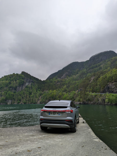 Audi Q4 e-tron Sportback - 3/4 Arriere