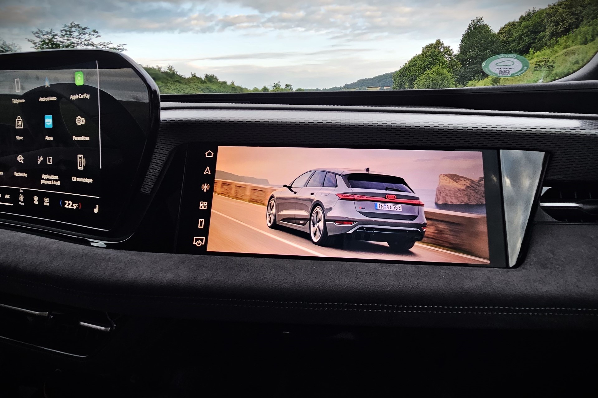 L’écran passager Audi : un potentiel intéressant